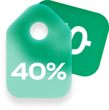 40% comission rate