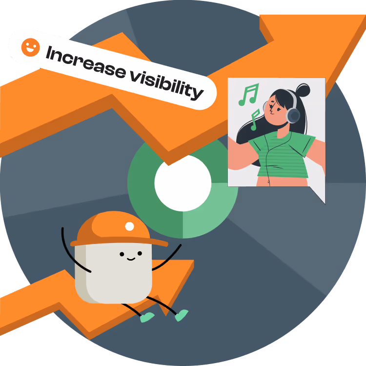 Aumente la visibilidad de la pista