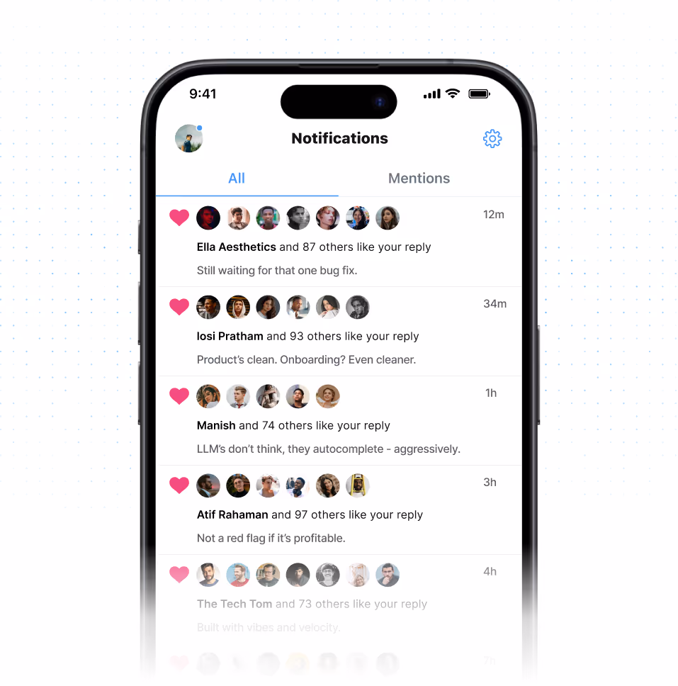 Twitter notifications on iPhone