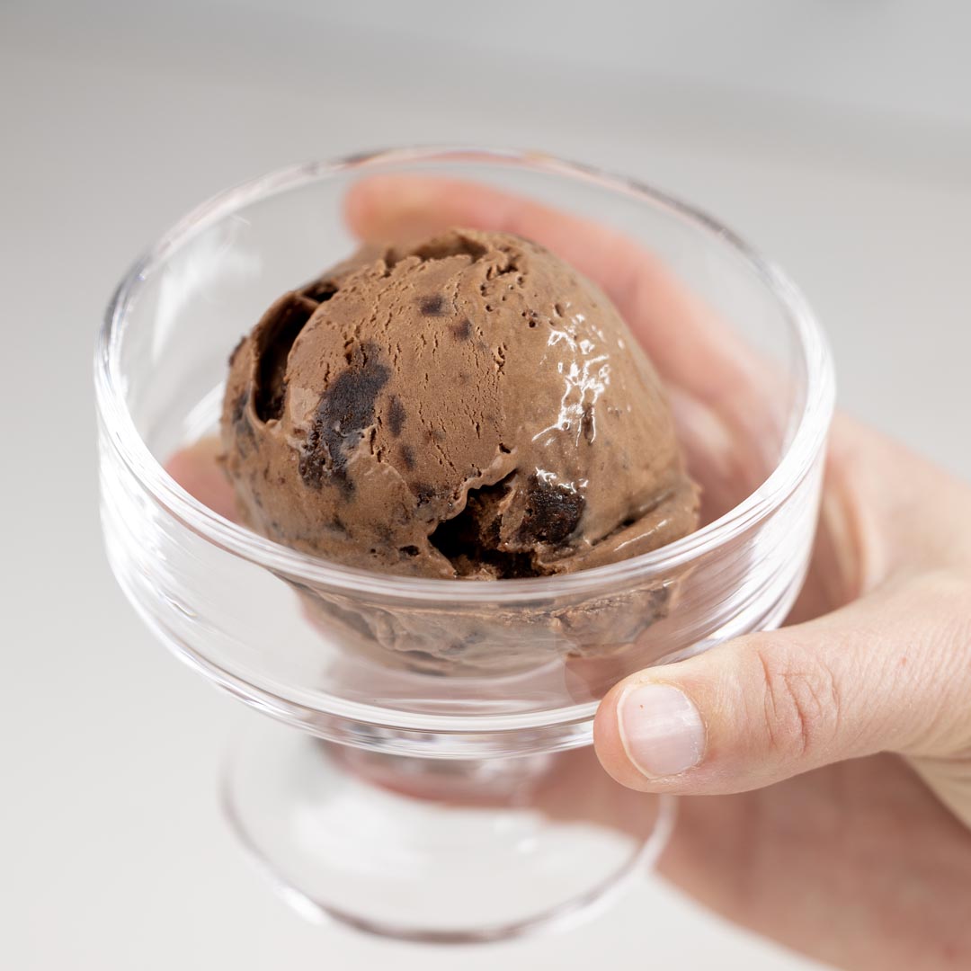 Dark Chocolate Peppermint Brownie Ice Cream