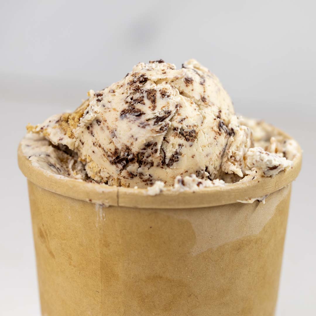 Creamy Graham Slam Ice Cream featuring rich buttery graham cracker flavor by CREAMARIE.