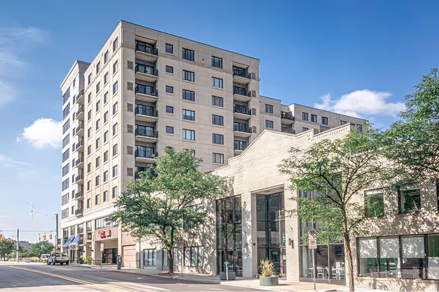 Exterior of Atomic Object’s Ann Arbor office building in downtown Ann Arbor, Michigan