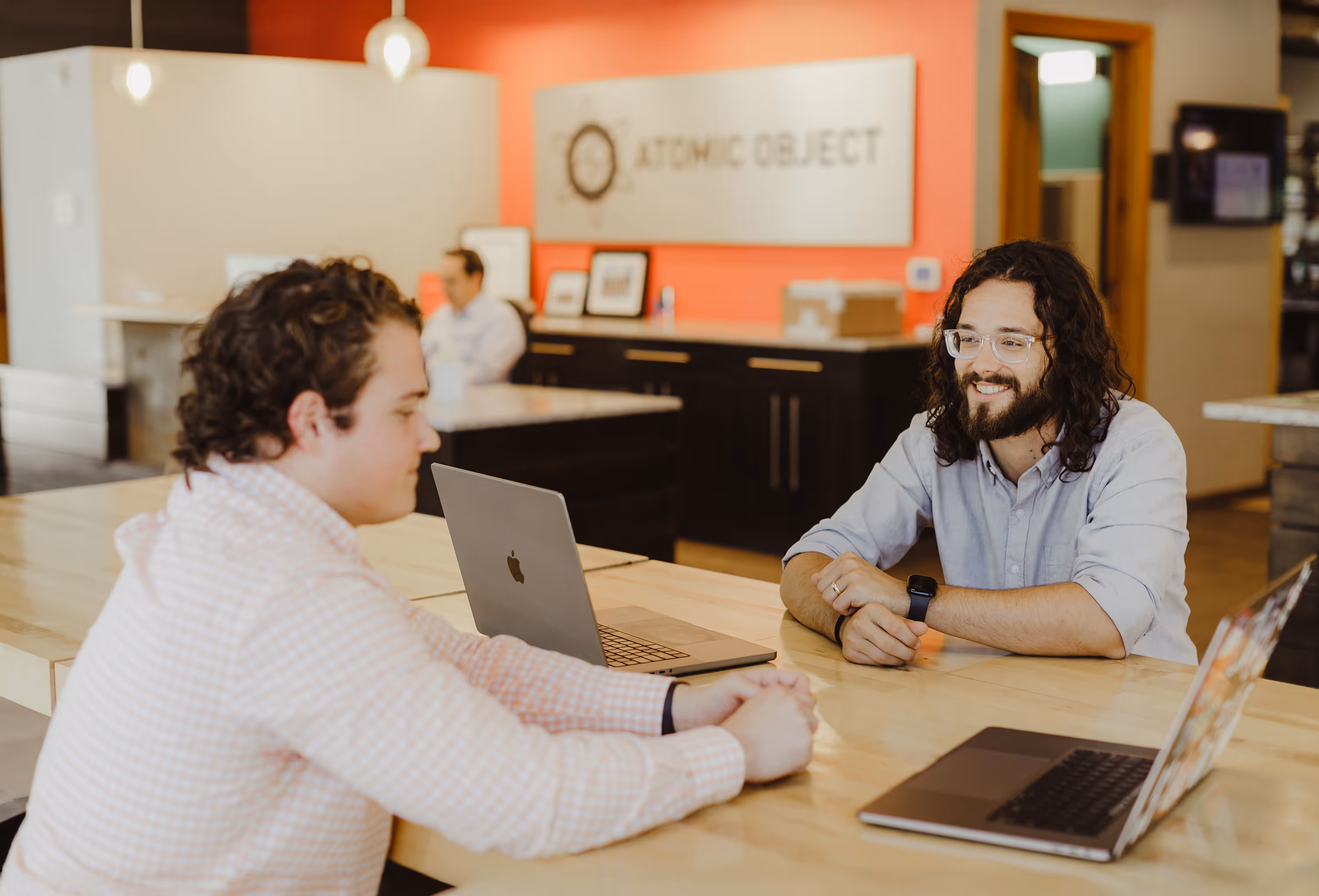 Atomic Object office environment where teams collaborate on client software projects