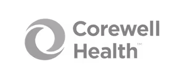 Clearwell Health company logo featuring a circular swirl design to the left of the text.