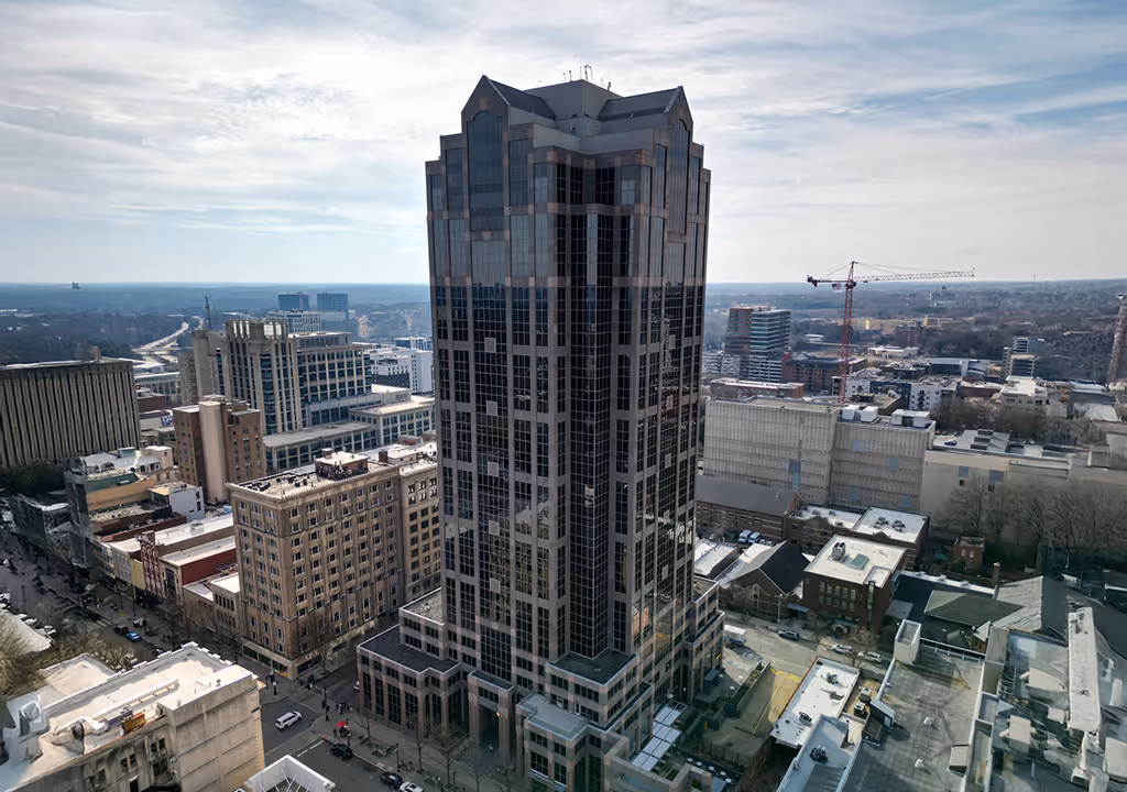 Atomic Object's Raleigh office building, showcasing the team’s dedication to custom software development.
