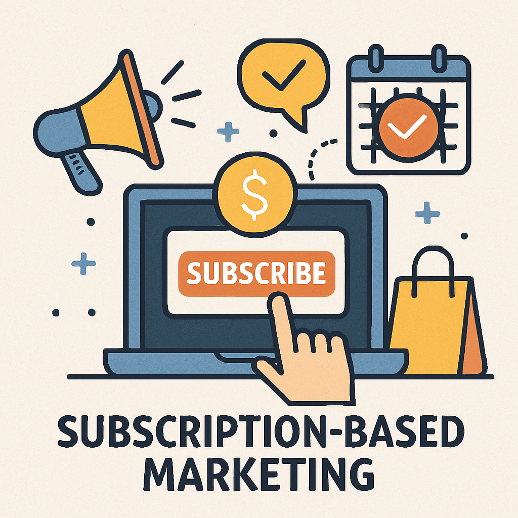 Subscription-based marketing concept