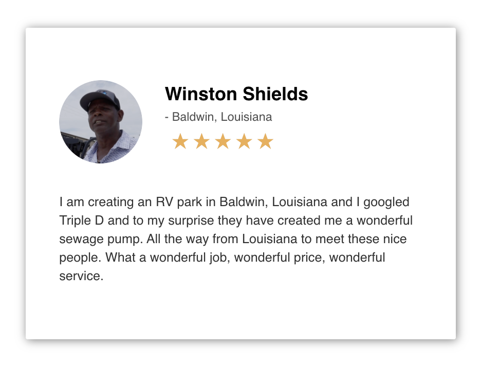 Satisfied Customer Winston Shields