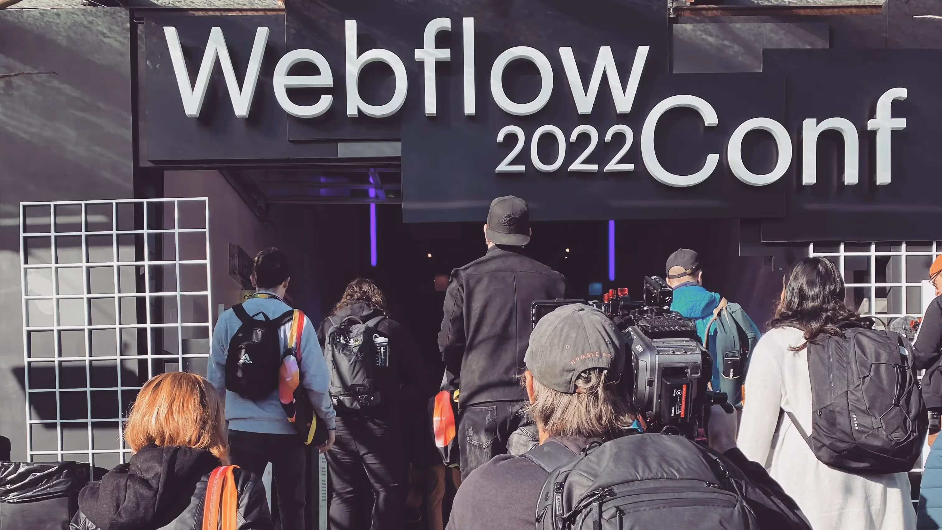 Main image for the blog post "Kevin goes to Webflow No-code Conf. 2022," showcasing the experience of attending Webflow's No-code Conference in San Francisco, emphasizing keynotes, live demos, and networking opportunities.