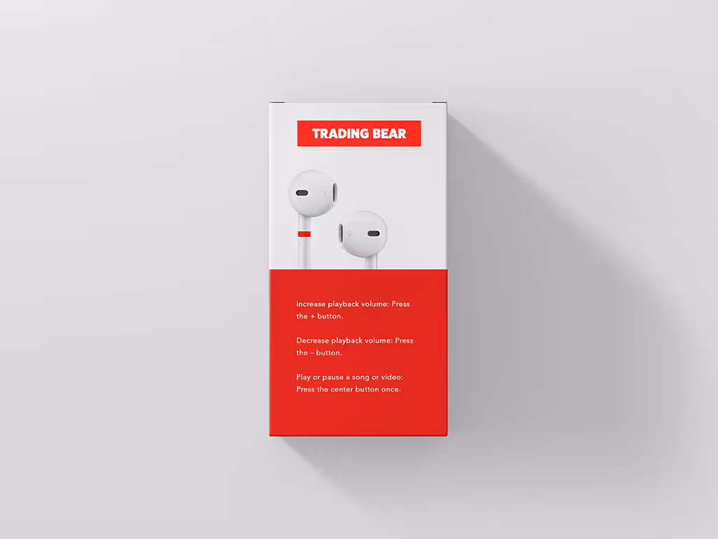 red and white box mockup