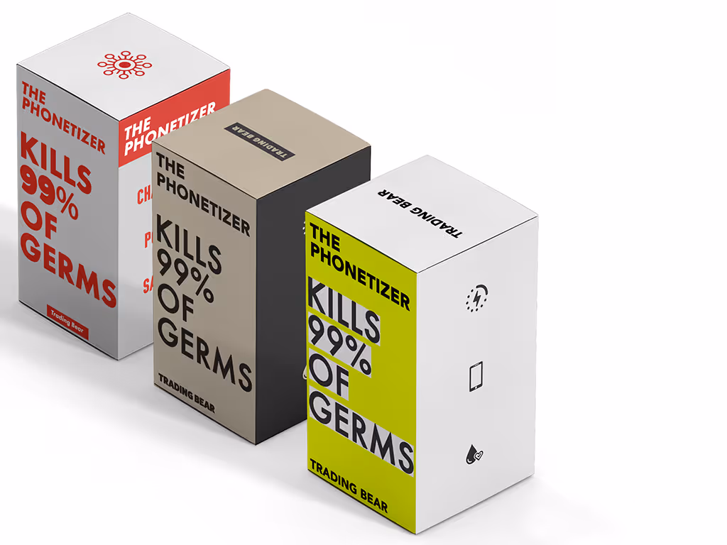 various concepts package mockups