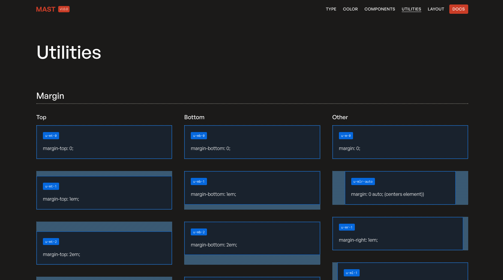 Their utility classes focus on flexbox instead of CSS grid
