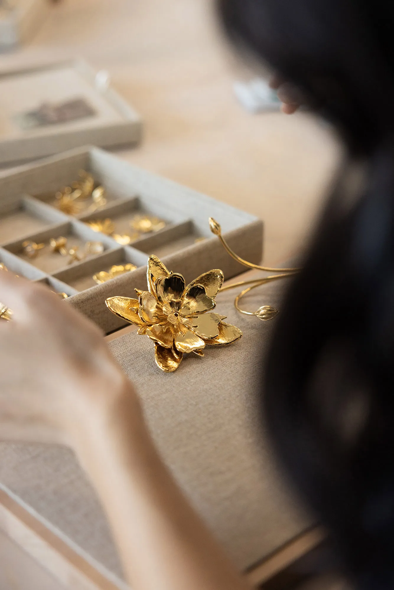 Photographe événementiel à Nantes
Reportage d'une masterclass fabrication de bijoux pour des clients VIP