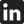 LinkedIn logo icon in blue and white.