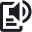 Icon of a document with sound waves indicating text-to-speech function.
