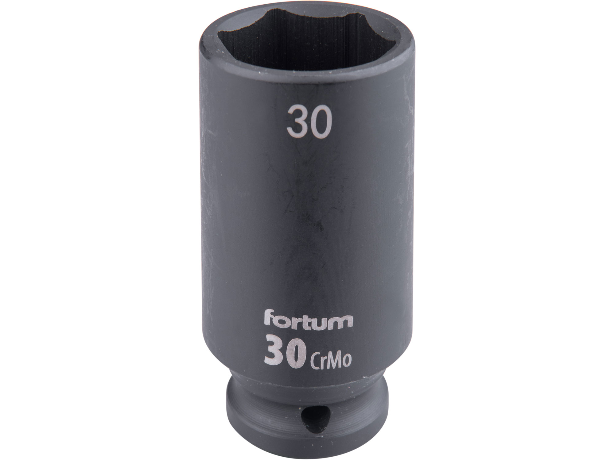 gépi (impakt) dugófej 1/2", 30 mm, L 78 mm, feketített, FORTUM
