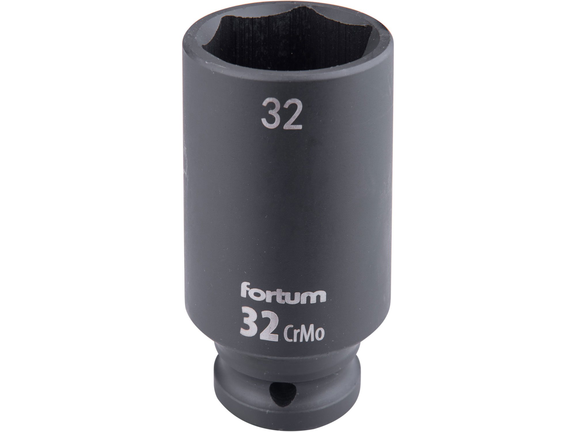 gépi (impakt) dugófej 1/2", 32 mm, L 78 mm, feketített, FORTUM