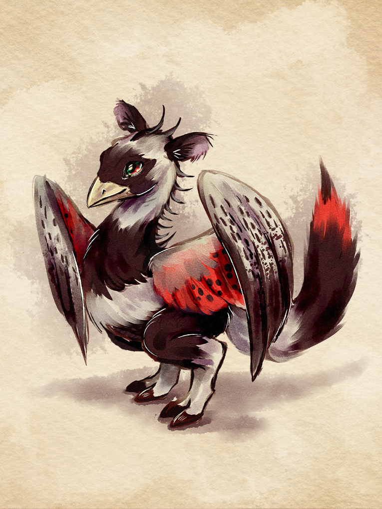 A creature sketch. Creature: Scryer