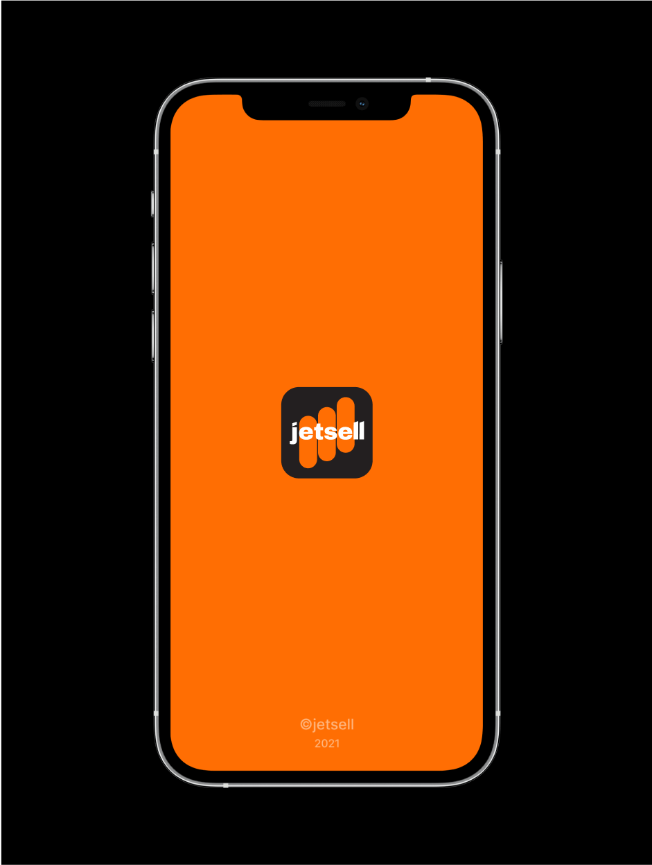 jetsell app icon in the mobile mockup