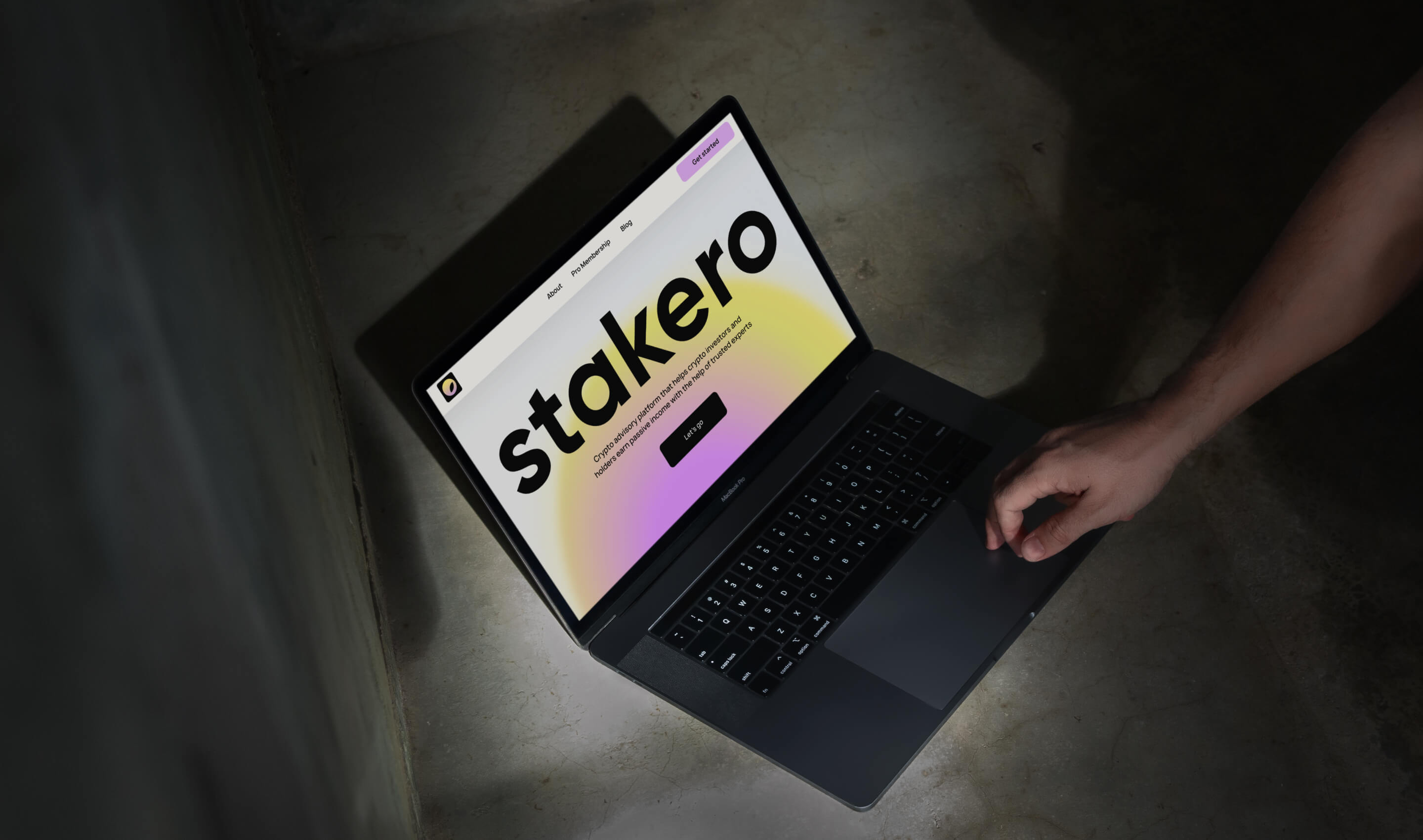 main screen in the macbook mockup