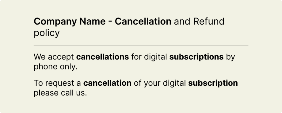 Hard to Cancel Subscription