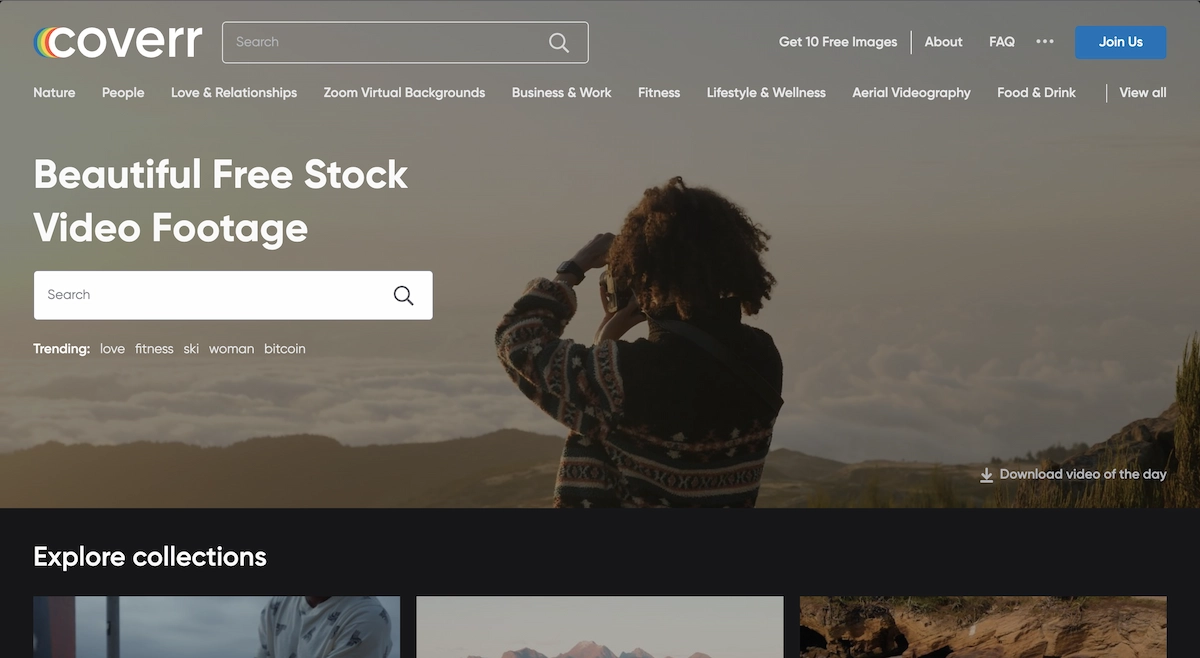 Coverr Web App