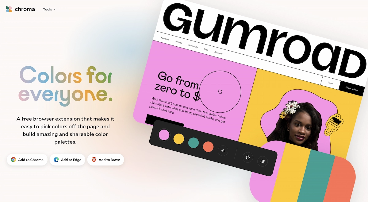 Chroma Extension Landing Page