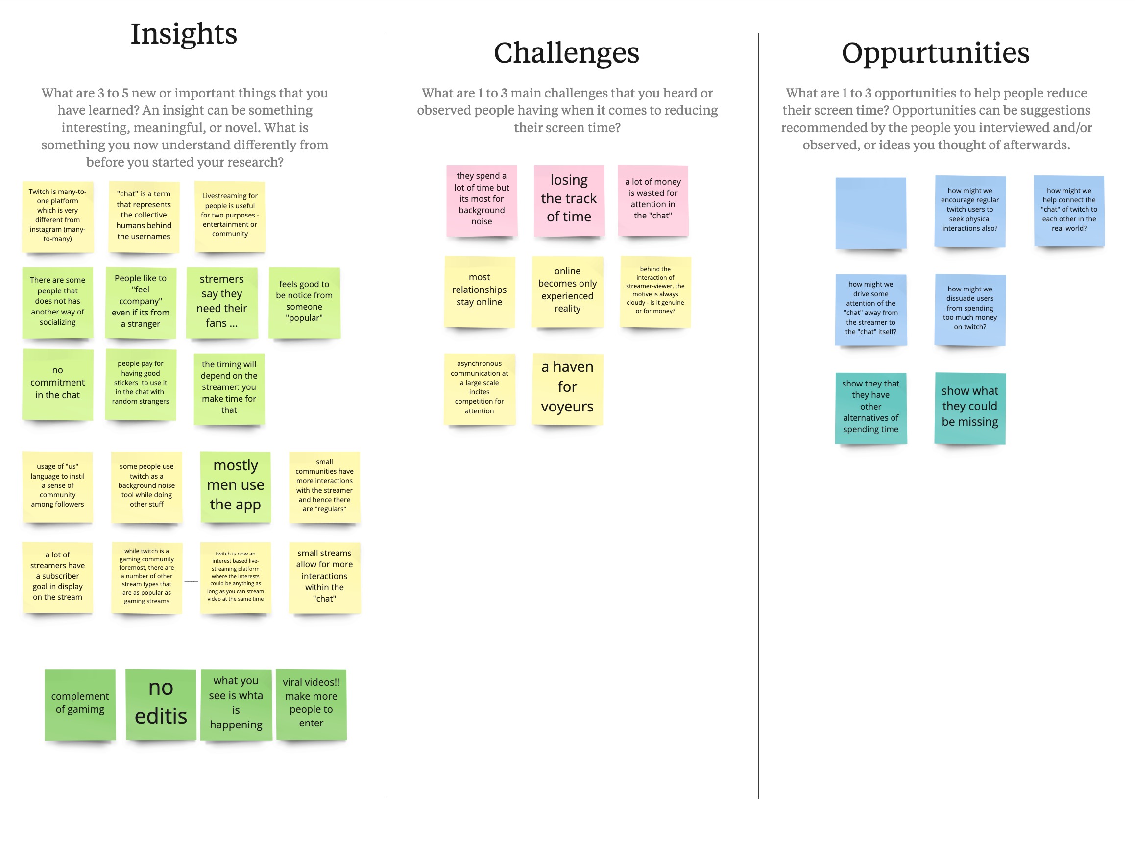 Insights, Opportunities, Challenges