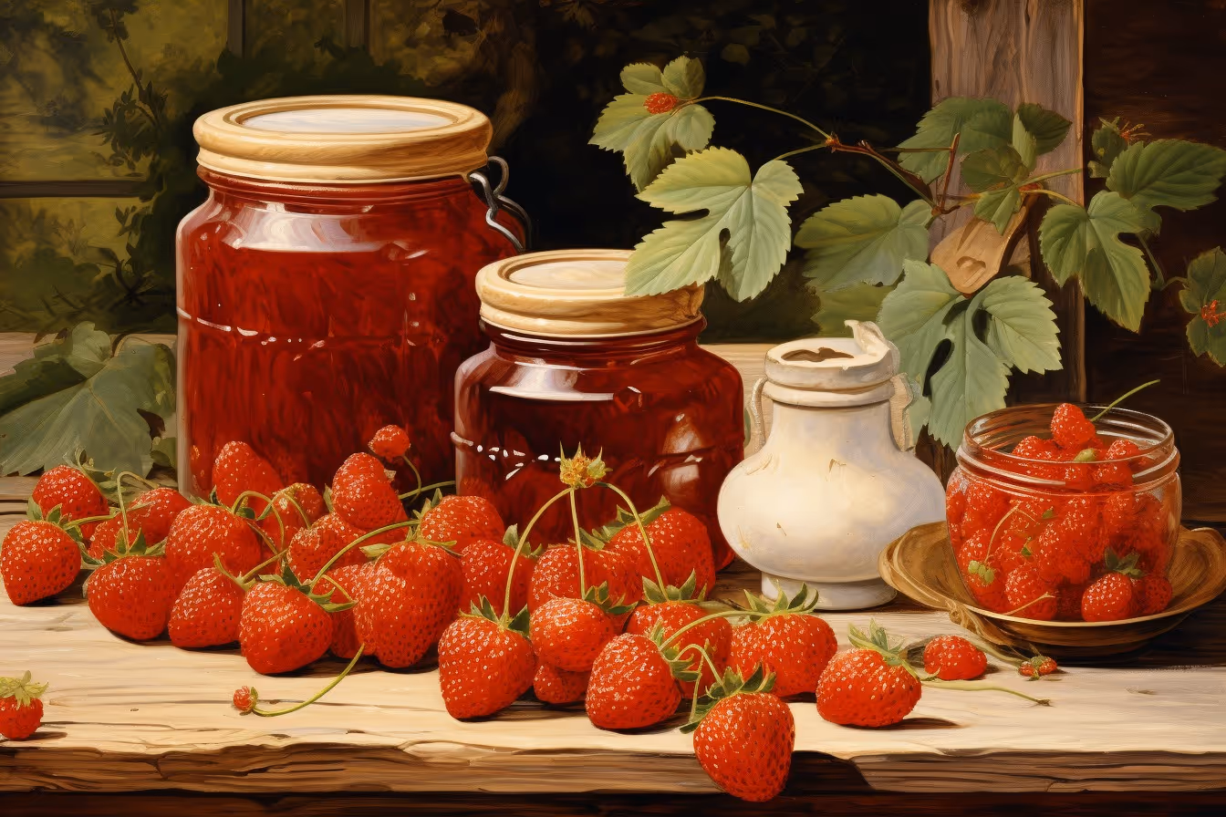 Fresh strawberries stored properly to maintain freshness.