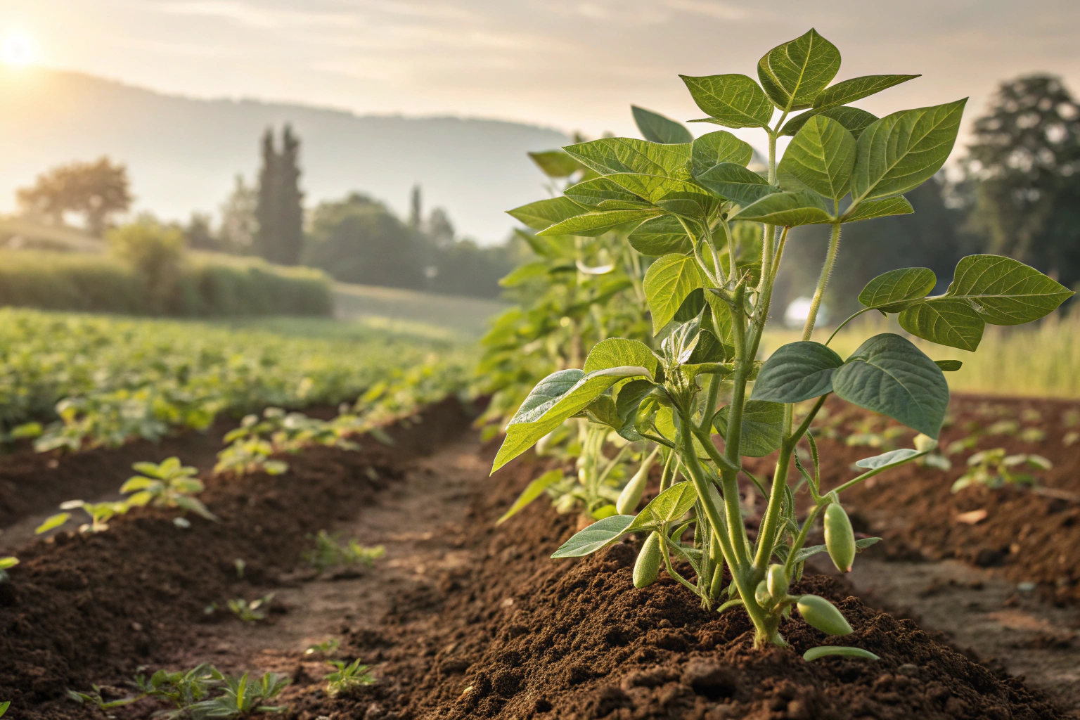 From firsthand experience, planting pinto beans in well-drained soil with full sun easily yields delicious young pods for harvesting.