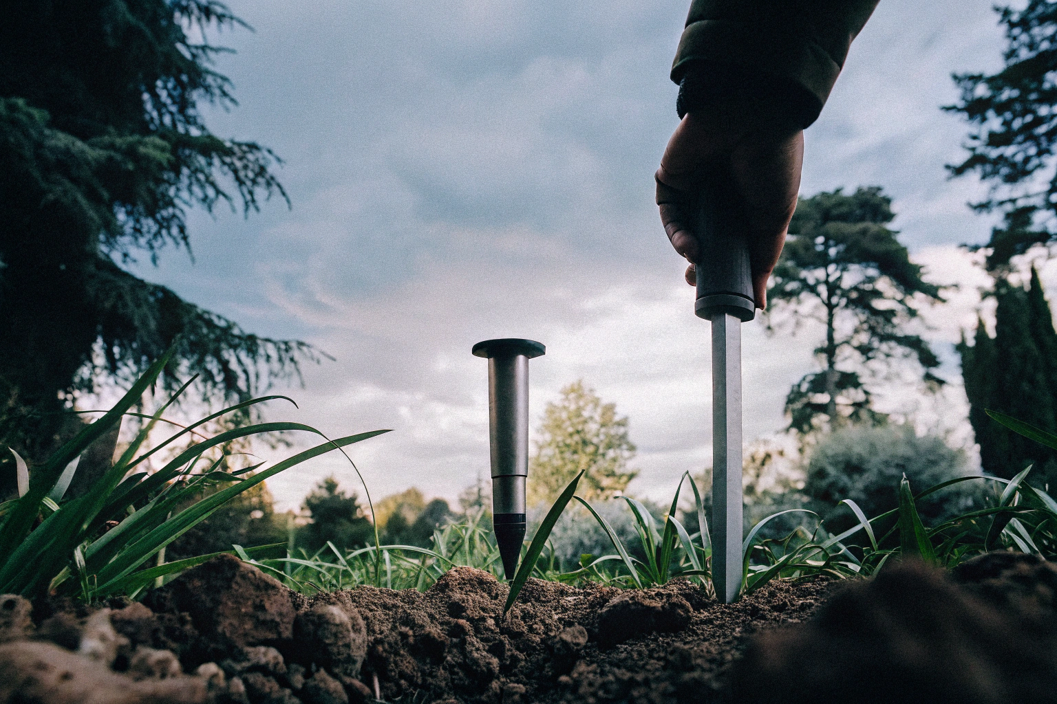 A soil probe lets me quickly check moisture levels and root depth, guiding smarter irrigation decisions.