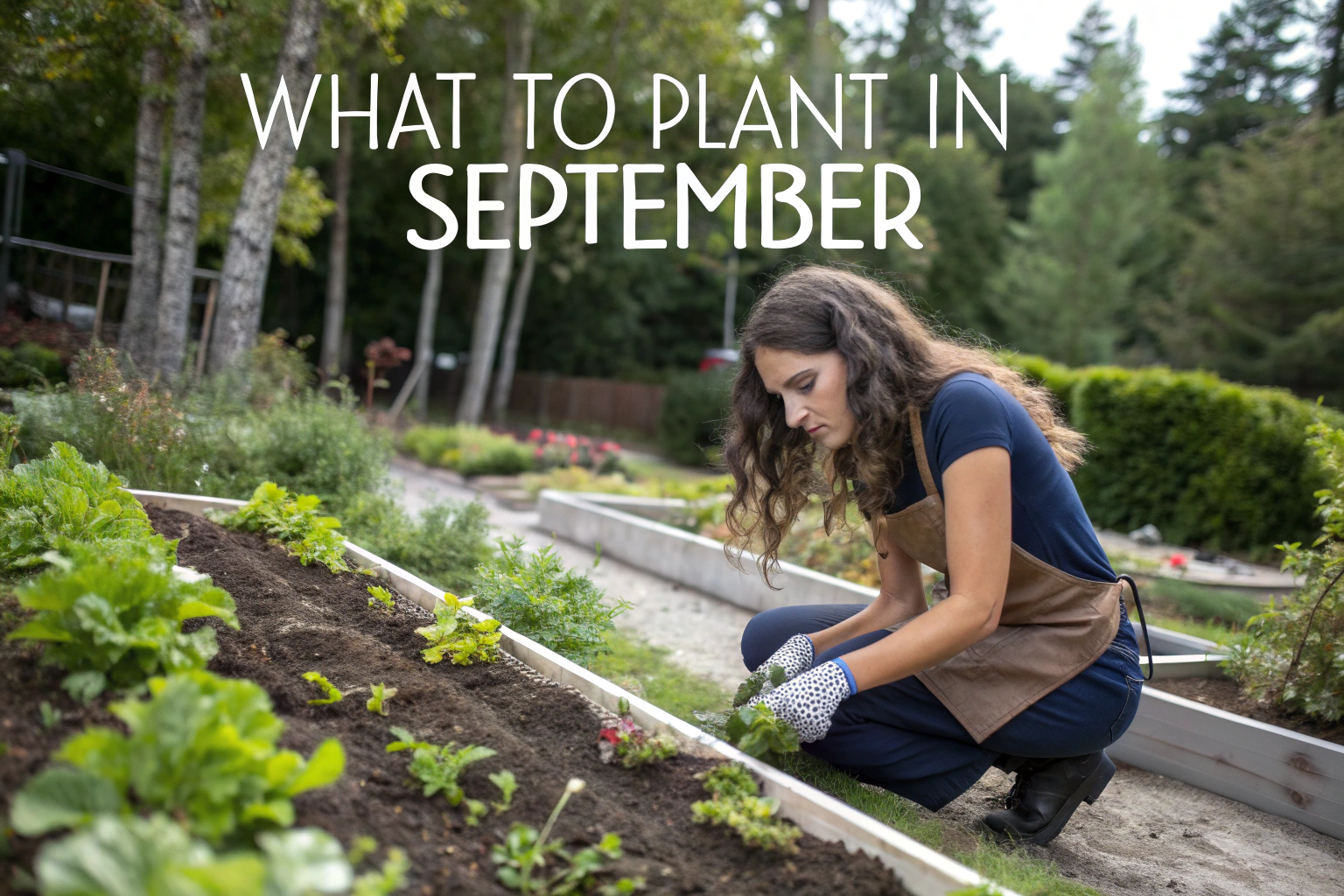 September is ideal for sowing spinach and lettuce, ensuring tender spring greens in my garden beds.