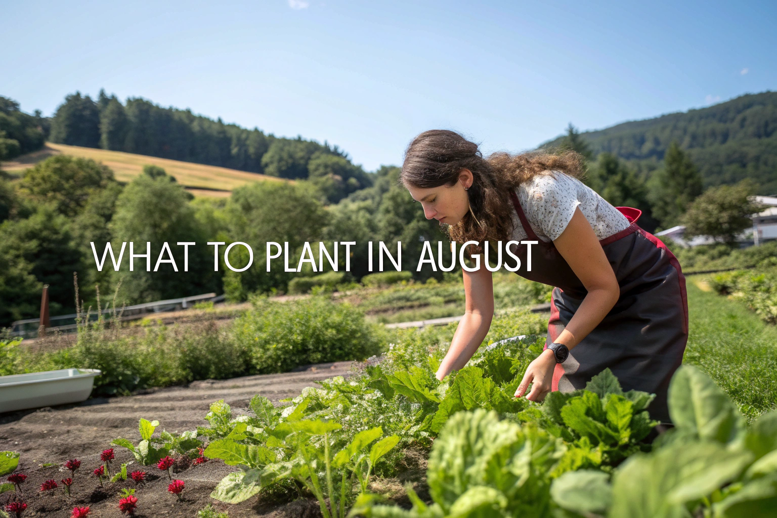 In August, I plant spinach and radishes; they mature quickly for fresh salads into fall.