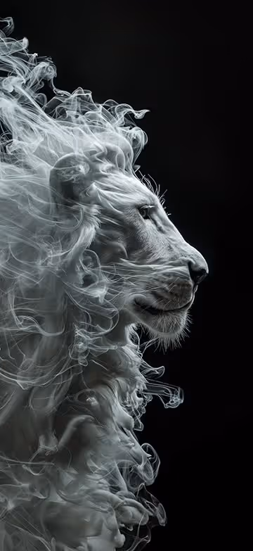 abstract lion wallpaper from the Thematica wallpaper app