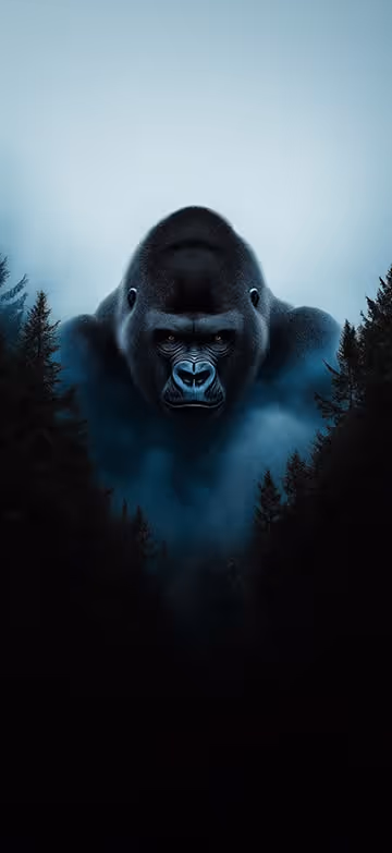 gorilla wallpaper from the Thematica wallpaper app