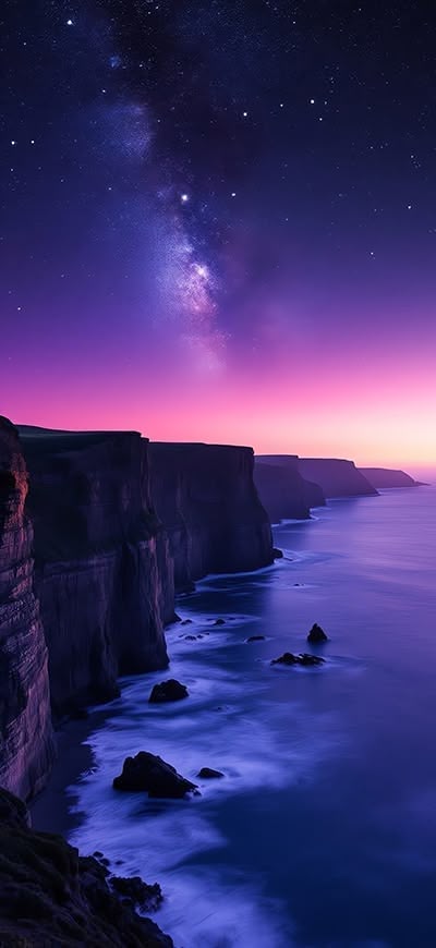 Sea cliff nature wallpaper