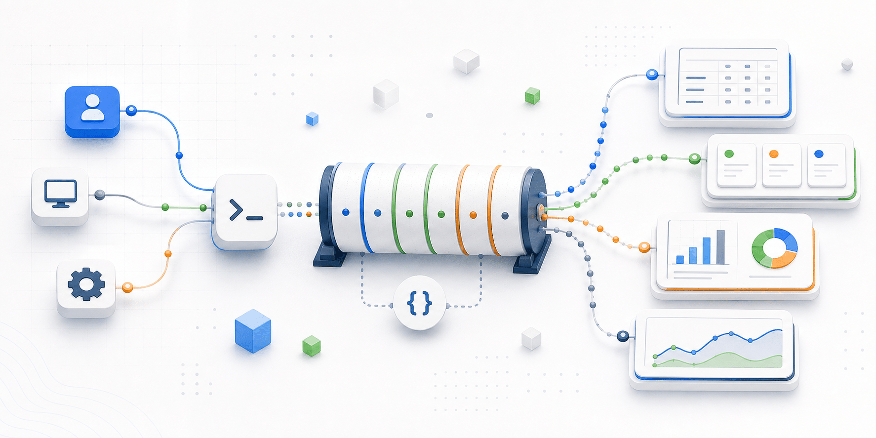 A diagram, illustrating the post titled, "CQRS and Event Sourcing in TypeScript: A Production Walkthrough"
