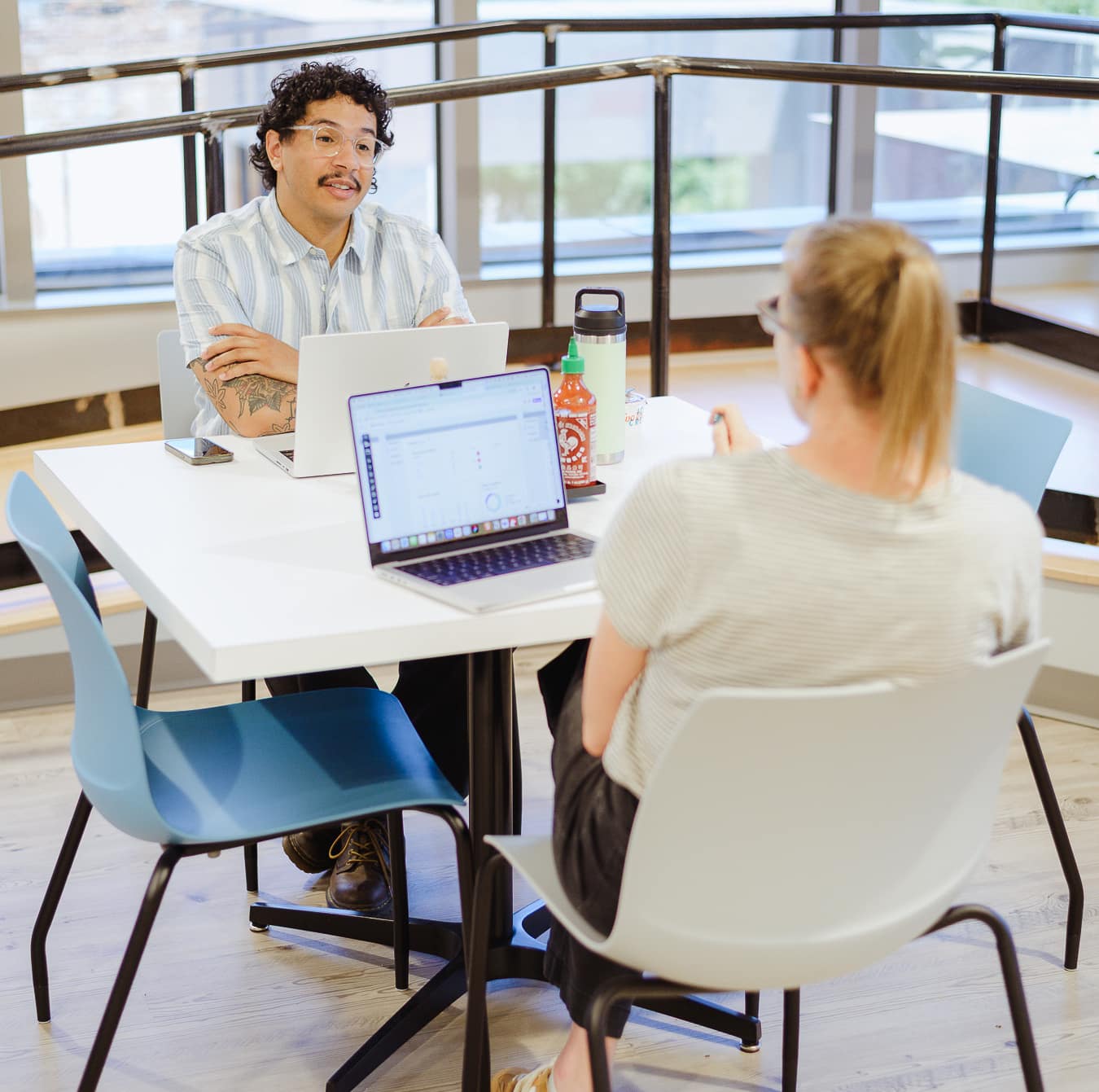 Author Jordan Booker with a colleague. Post title: More on How JSDoc Saved the Day: ESLint Enters the Chat