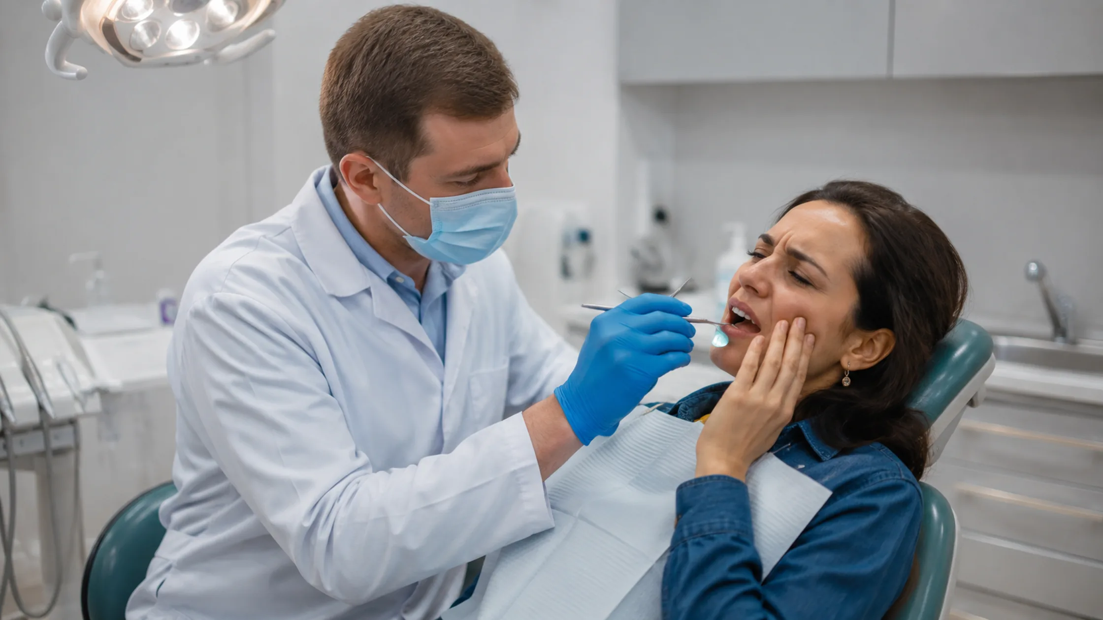 Prompt emergency dentist in Round Rock - TX evaluating tooth pain and dental injuries