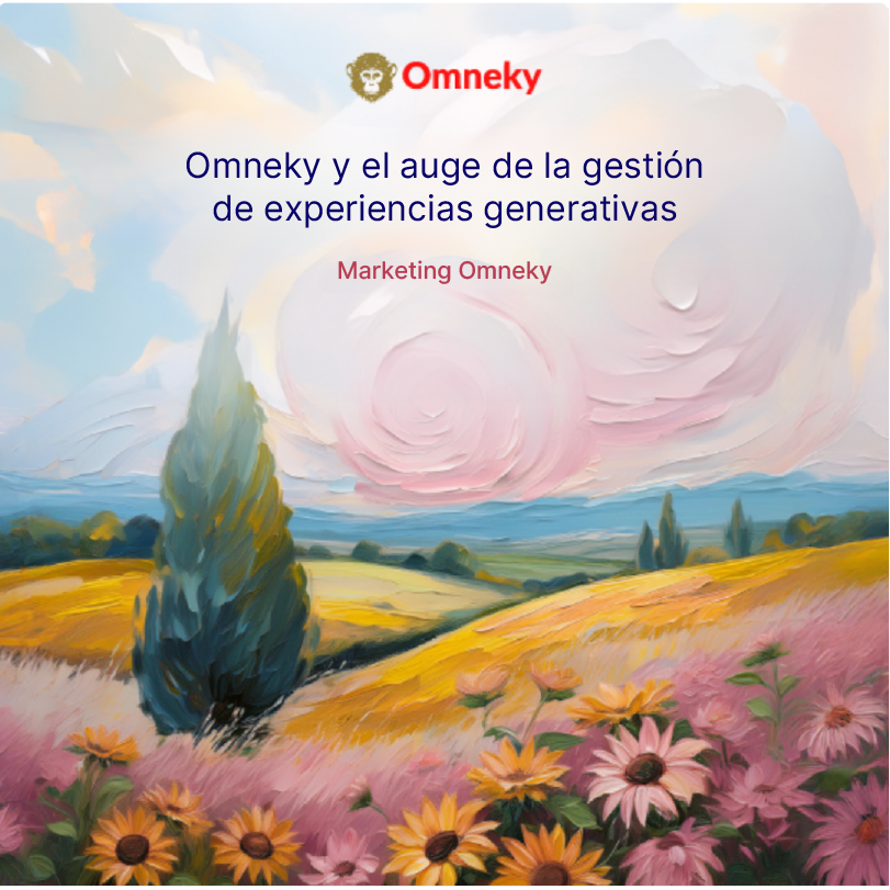 El contenido de marketing dinámico basado en inteligencia artificial se genera en tiempo real y muestra la plataforma de gestión de la experiencia generativa (GEM) de Omneky.