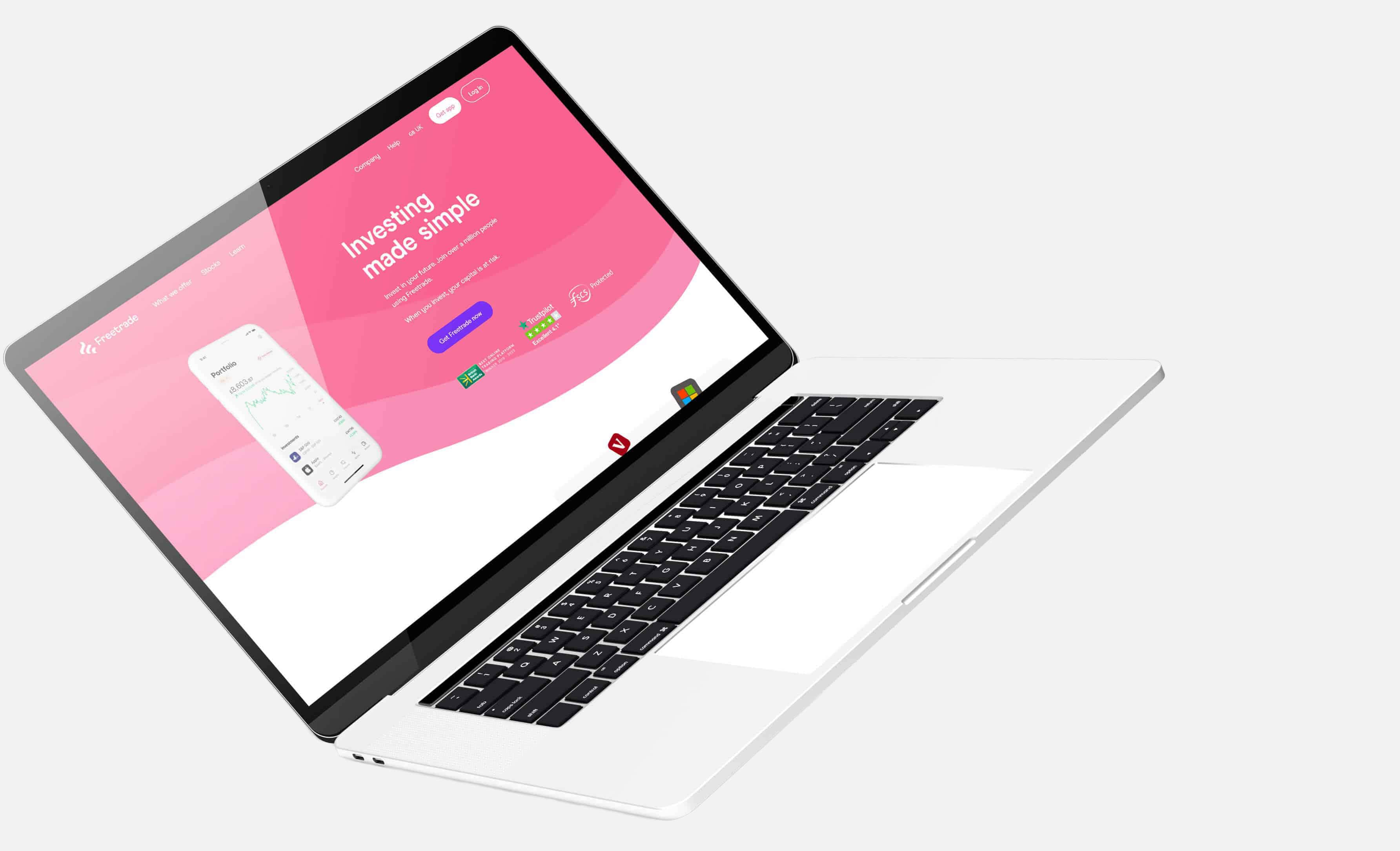 Przykładowa strona internetowa kolor różowy