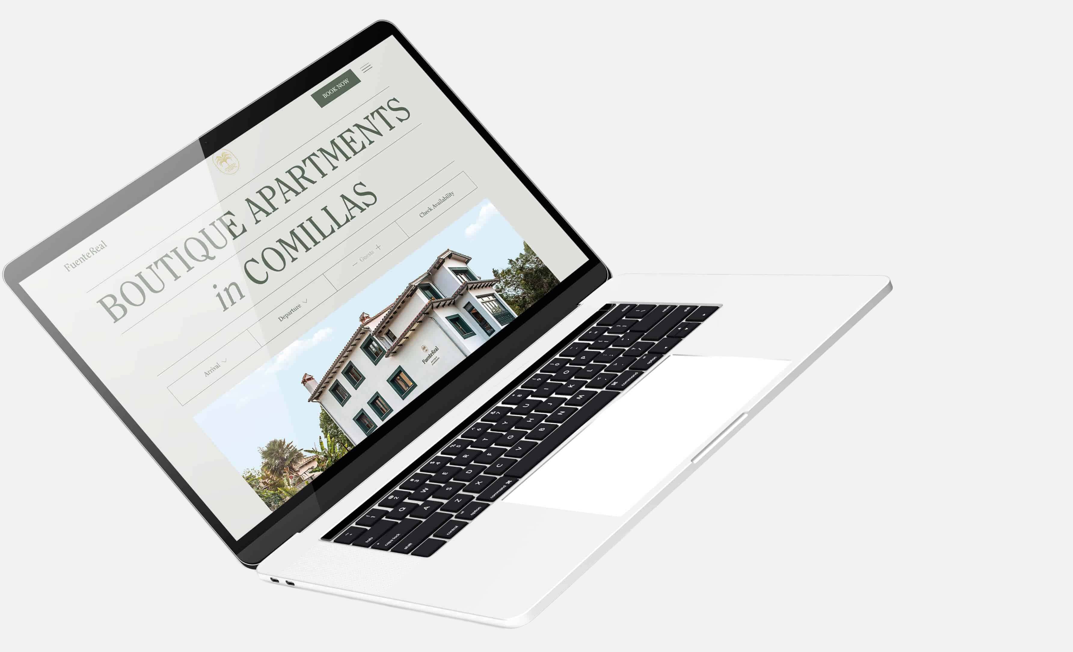 Przykładowa strona internetowa w kolorze szarym