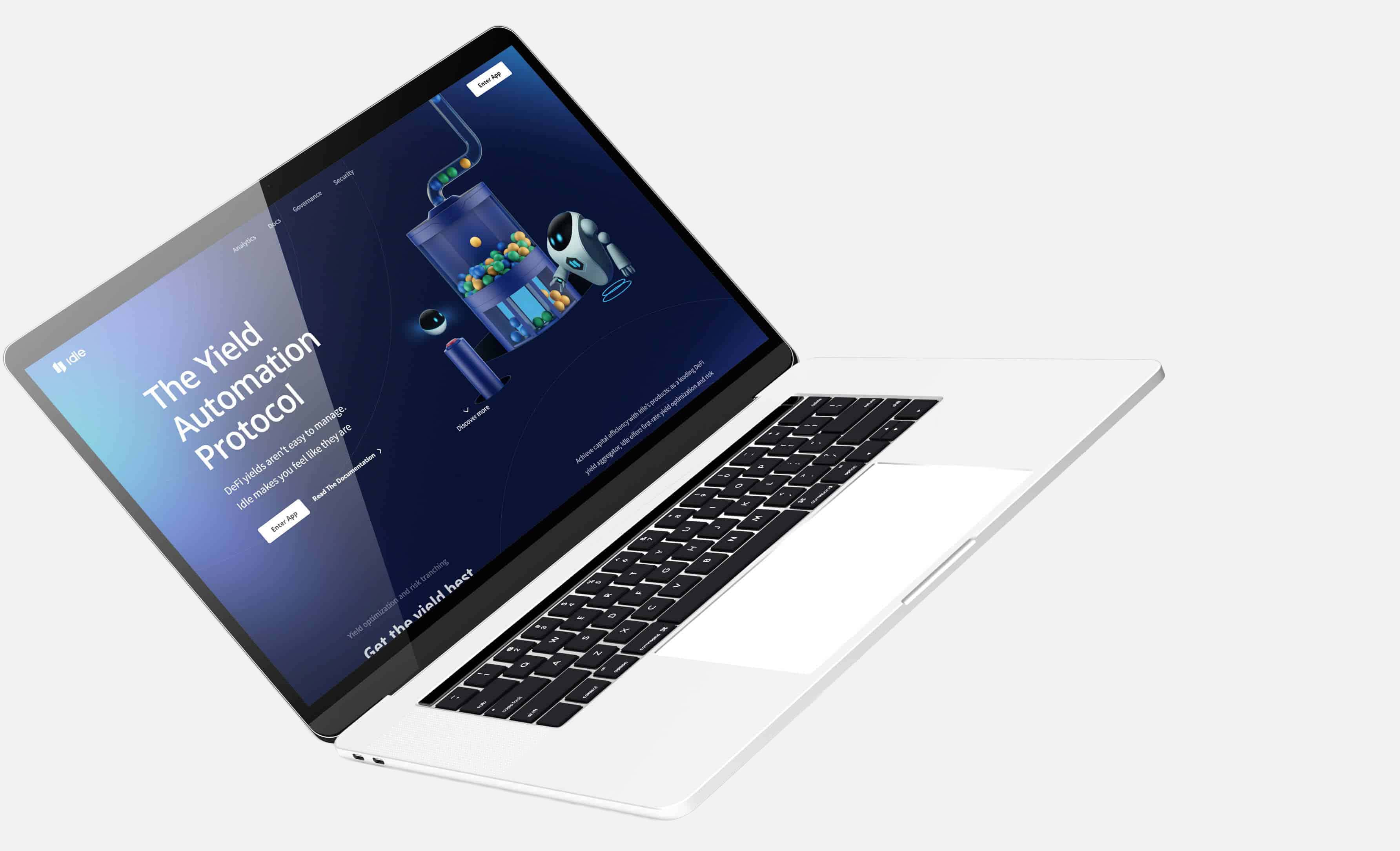 Przykładowa strona w kolorze indygo