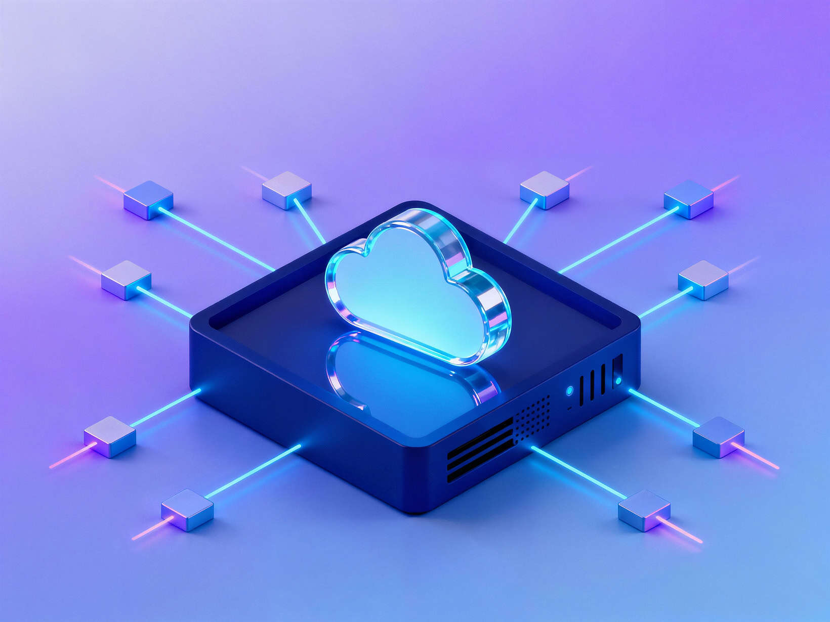 ilustracja przedstawiająca działanie serwera