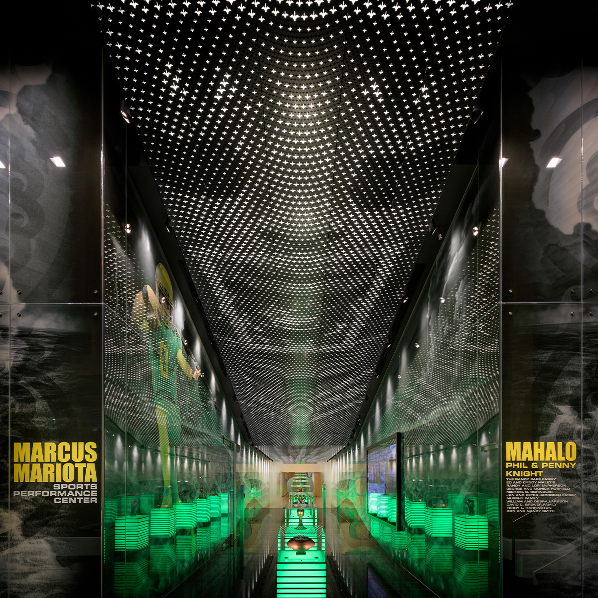 University of Oregon  Marcus Mariota Sports Performance Center - GLGR experiential marketing project