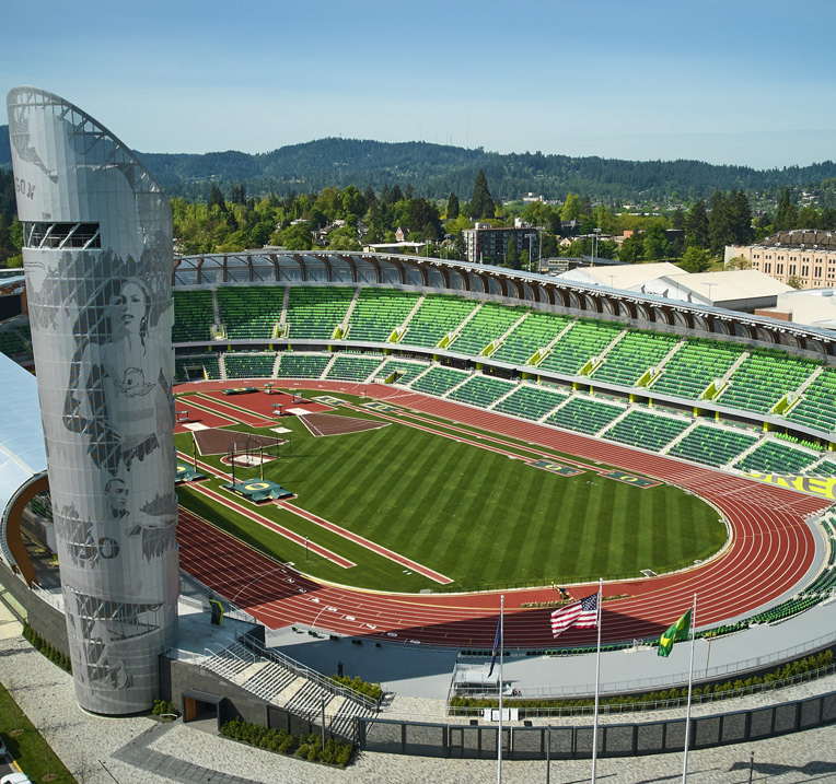 University of Oregon  Hayward Field - GLGR experiential marketing project