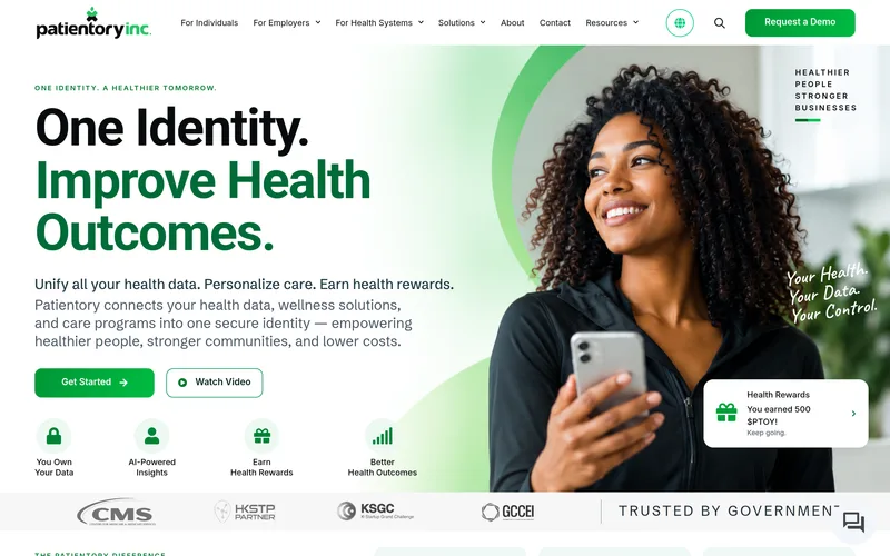 Patientory website