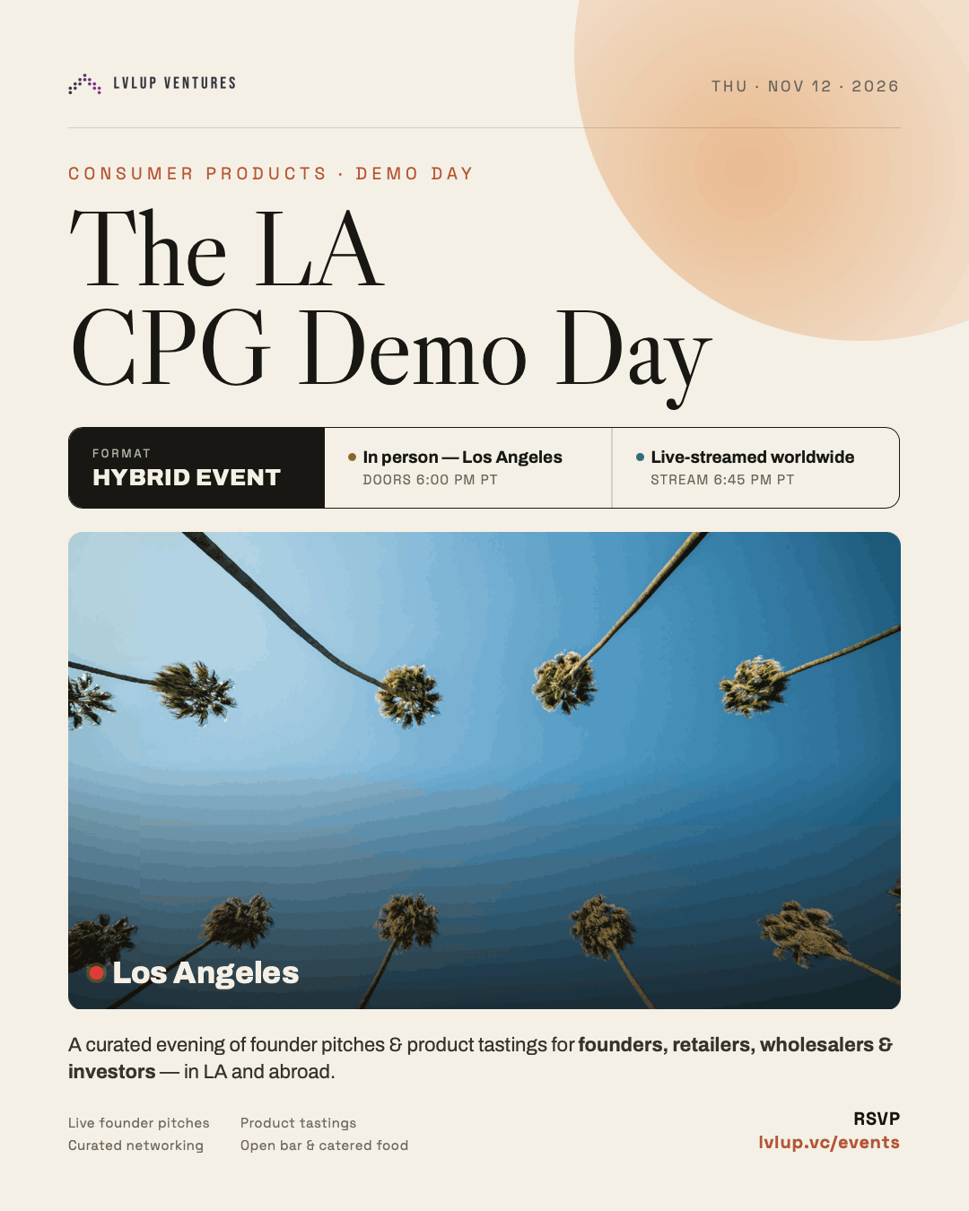 LvlUp Labs CPG Demo Day | May 14th