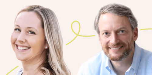 headshots of man and woman