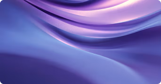 Purple hues gradient with flowing wavy curves and smooth transitions on a white background.