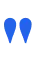 Two blue location pin icons on a white background, indicating geographic markers or map pointers.